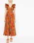 ZIMMERMANN Midi-jurk met bloemenprint Oranje - Thumbnail 2