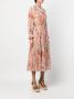 ZIMMERMANN Midi-jurk met bloemenprint Rood - Thumbnail 3