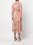 ZIMMERMANN Midi-jurk met bloemenprint Rood - Thumbnail 4