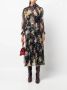 ZIMMERMANN Midi-jurk met bloemenprint Zwart - Thumbnail 2