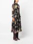 ZIMMERMANN Midi-jurk met bloemenprint Zwart - Thumbnail 3