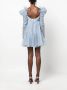 ZIMMERMANN Mini-jurk met pofmouwen Blauw - Thumbnail 4