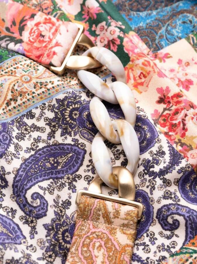 ZIMMERMANN Bikinislip met bloemenprint Beige