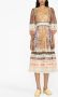 ZIMMERMANN Midi-jurk met print Beige - Thumbnail 2