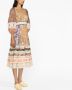 ZIMMERMANN Midi-jurk met print Beige - Thumbnail 3