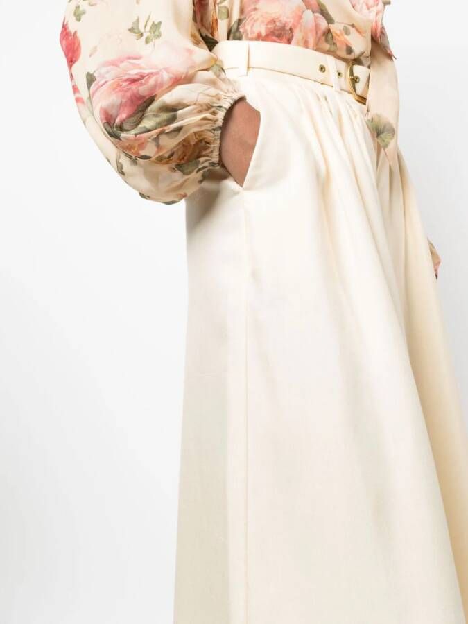 ZIMMERMANN Palazzo plooibroek Beige