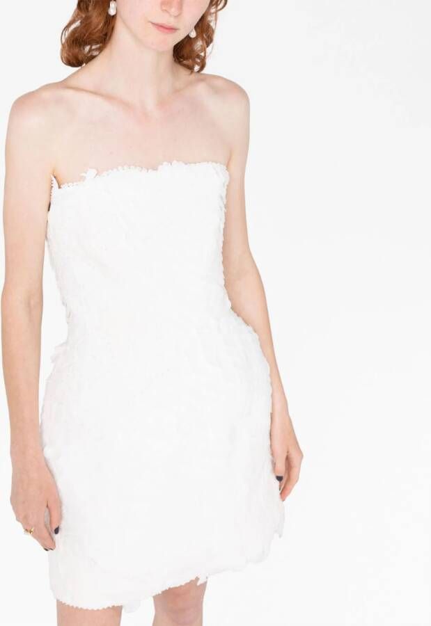 ZIMMERMANN Strapless mini-jurk Wit