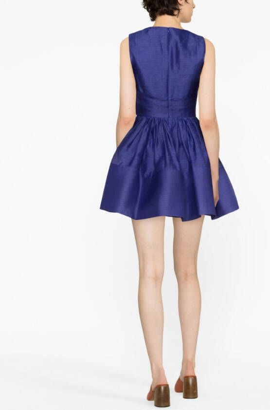 ZIMMERMANN Mini-jurk met V-hals Blauw