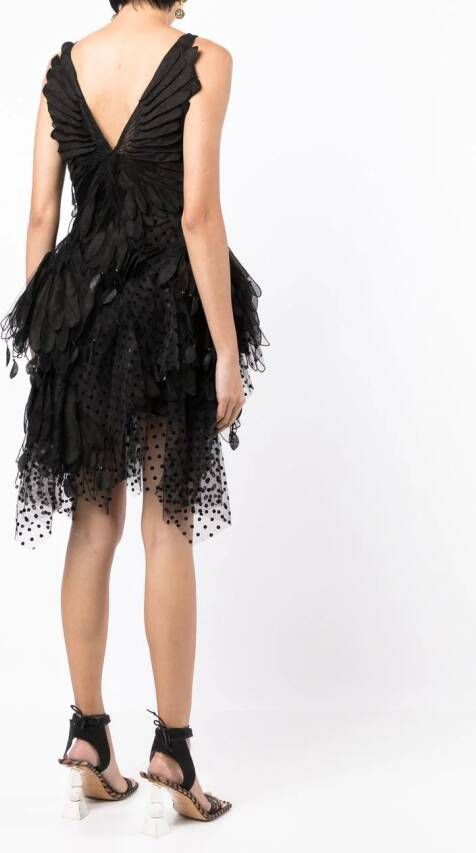 ZIMMERMANN Tule mini-jurk Zwart