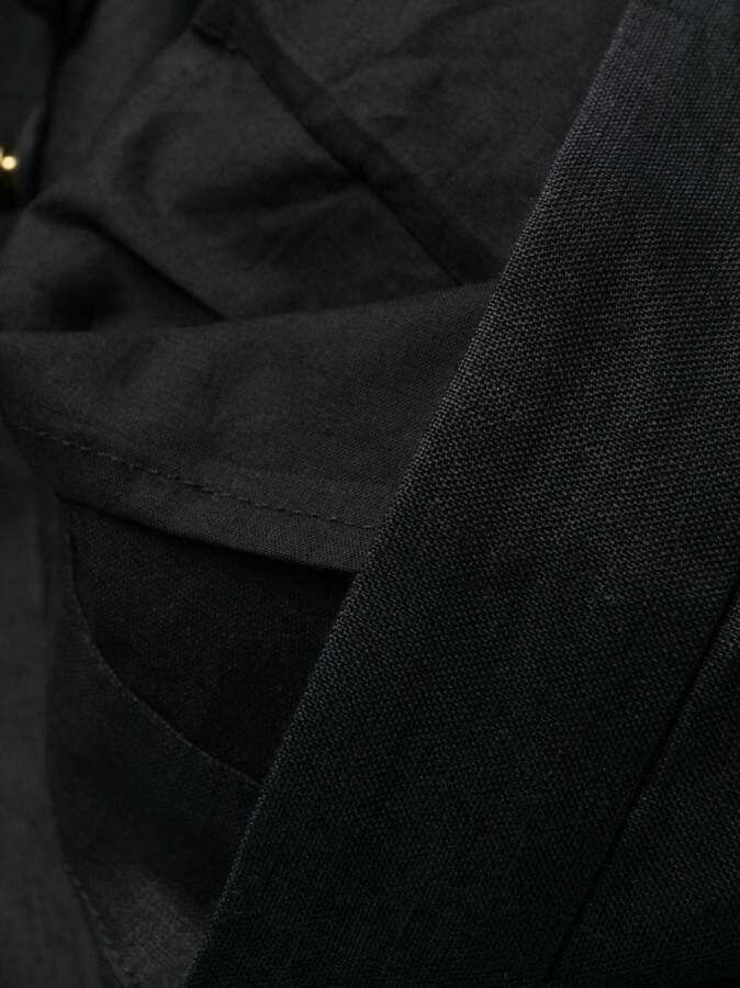 ZIMMERMANN Midi-jurk met V-hals Zwart