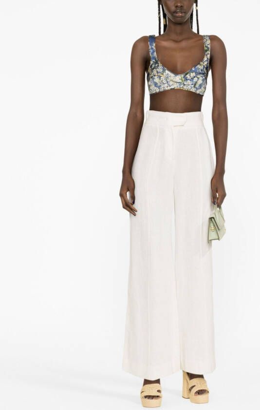 ZIMMERMANN Zijden bralette Blauw
