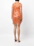 Zuhair Murad Mini-jurk verfraaid met kristallen Oranje - Thumbnail 4