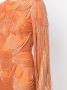 Zuhair Murad Mini-jurk verfraaid met kristallen Oranje - Thumbnail 5