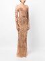 Zuhair Murad Maxi-jurk met pailletten Beige - Thumbnail 3