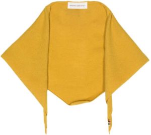 Extreme cashmere Fijngebreide sjaal Geel