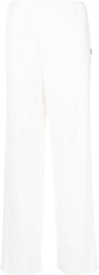 Extreme cashmere Broek met elastische tailleband Wit