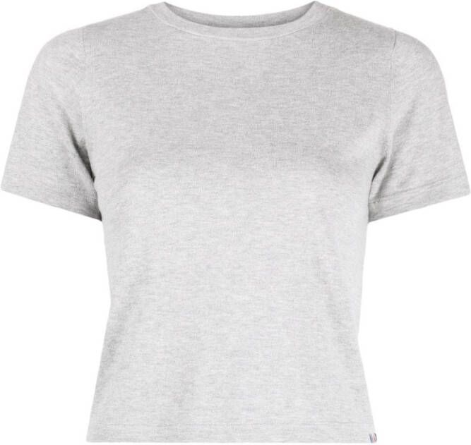 extreme cashmere Cropped T-shirt Grijs