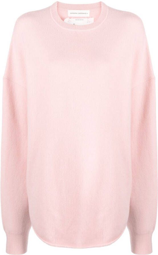 Extreme cashmere Gestreepte sweater Roze