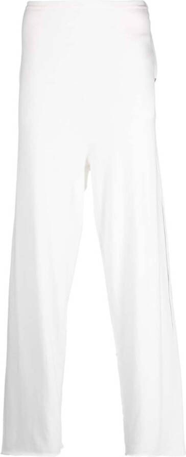 Extreme cashmere Fijngebreide broek Wit