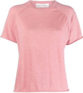 Extreme cashmere Gebreid T-shirt Roze