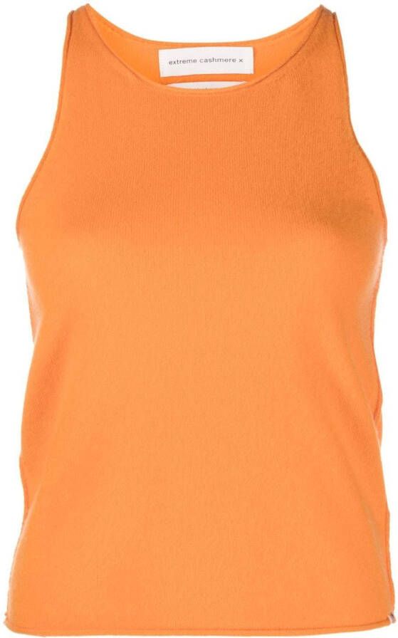 Extreme cashmere Kasjmier tanktop Oranje