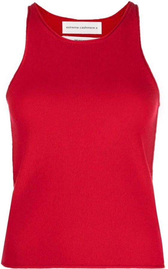 Extreme cashmere Kasjmier tanktop Rood