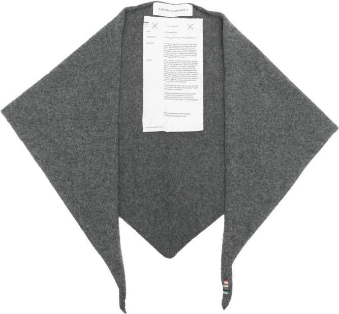 Extreme cashmere Gebreide sjaal van kasjmierblend Grijs