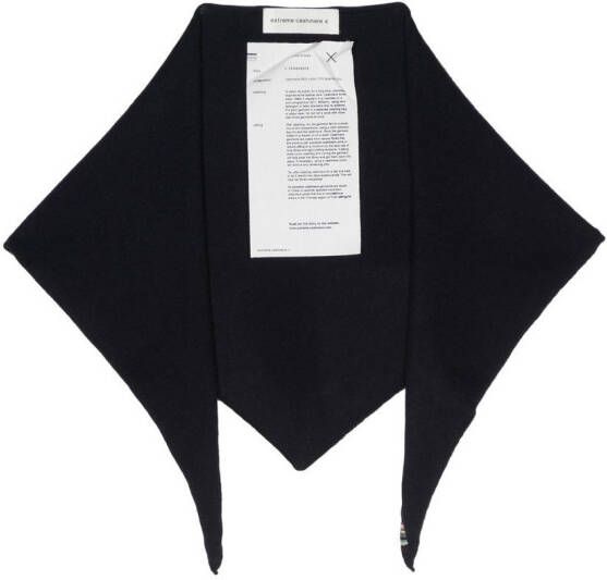 Extreme cashmere Gebreide sjaal Blauw