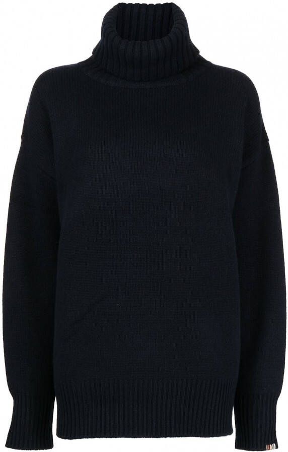Extreme cashmere Oversized coltrui Blauw