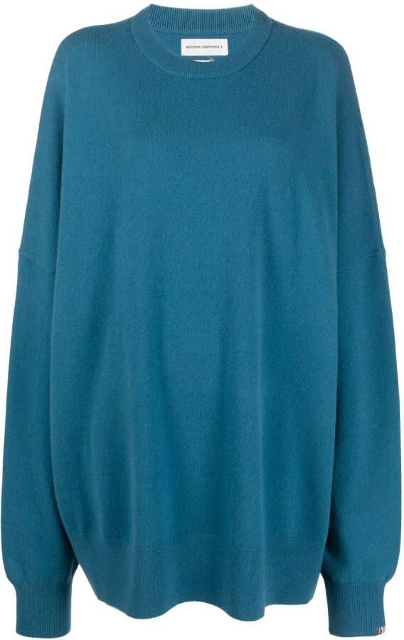 Extreme cashmere Oversized trui Blauw