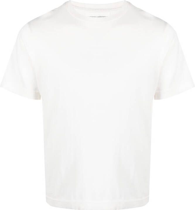 Extreme cashmere T-shirt van kasjmiermix Wit
