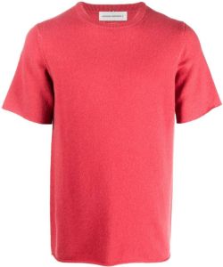 Extreme cashmere T-shirt met ronde hals Roze