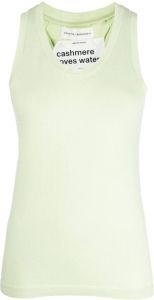 Extreme cashmere Mouwloze top Groen
