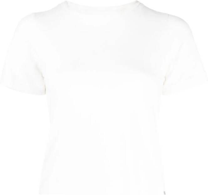 Extreme cashmere T-shirt met korte mouwen Wit