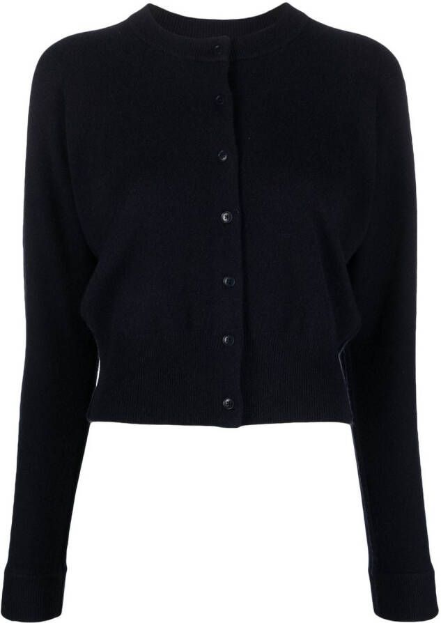 Extreme cashmere Vest met knoopsluiting Blauw