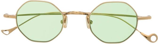 Eyepetizer Zonnebril met geometrisch montuur Goud