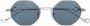 Eyepetizer Zonnebril met geometrisch montuur Zilver - Thumbnail 1