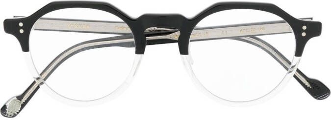 Eyevan7285 Attachee bril met geometrisch montuur Zwart
