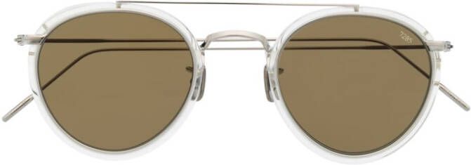 Eyevan7285 Zonnebril met rond montuur Beige