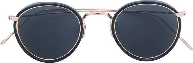Eyevan7285 round frame sunglasses Zwart