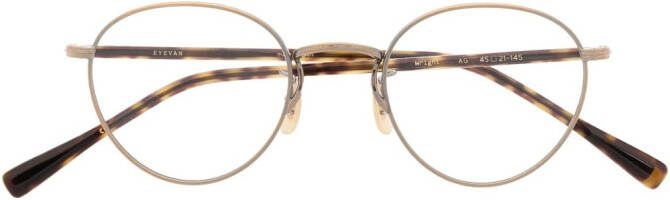 Eyevan7285 Bril met rond montuur Beige