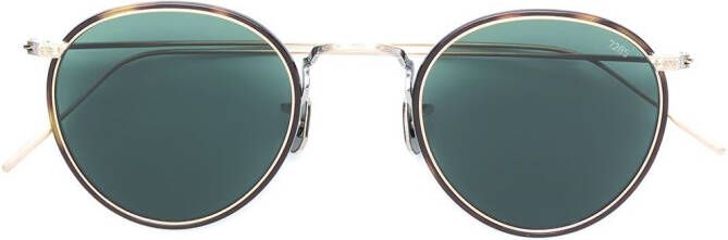 Eyevan7285 tortoiseshell round frame sunglasses Metallic
