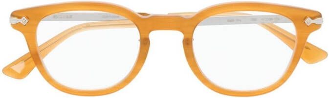 Eyevan7285 Webb bril met vierkant montuur Geel