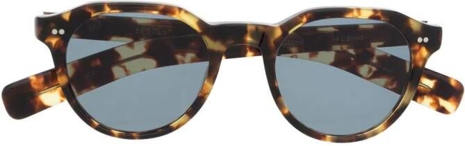 Eyevan7285 Zonnebril met rond montuur Bruin