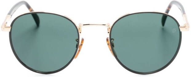 Eyewear by David Beckham Zonnebril met schildpadschild design Goud