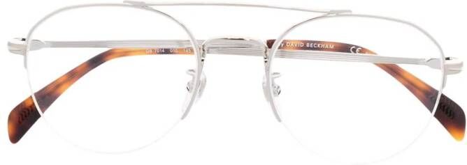 Eyewear by David Beckham Zonnebril met piloten montuur Zilver