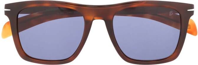 Eyewear by David Beckham Zonnebril met rechthoekig montuur Bruin