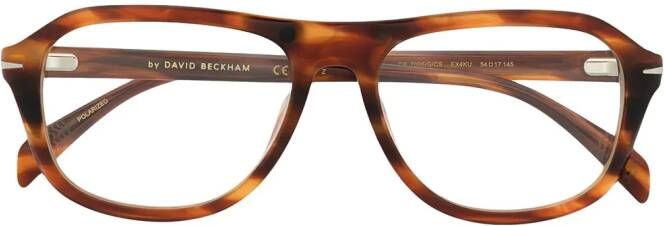 Eyewear by David Beckham Zonnebril met rond montuur Bruin