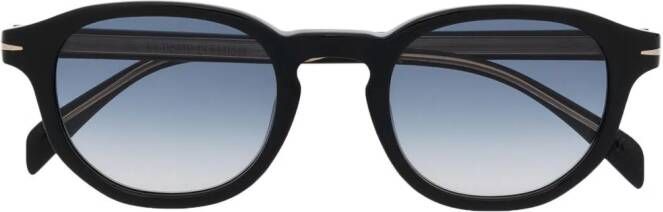 Eyewear by David Beckham Zonnebril met rond montuur Zwart
