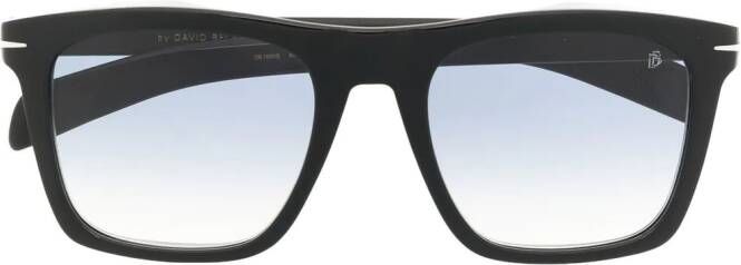 Eyewear by David Beckham Zonnebril met vierkant montuur Zwart